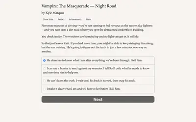 Vampire: The Masquerade — Night Road screenshot 1