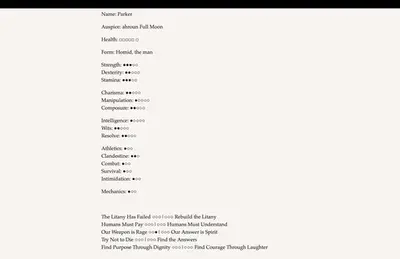 Werewolf: The Apocalypse — The Book of Hungry Names screenshot 4